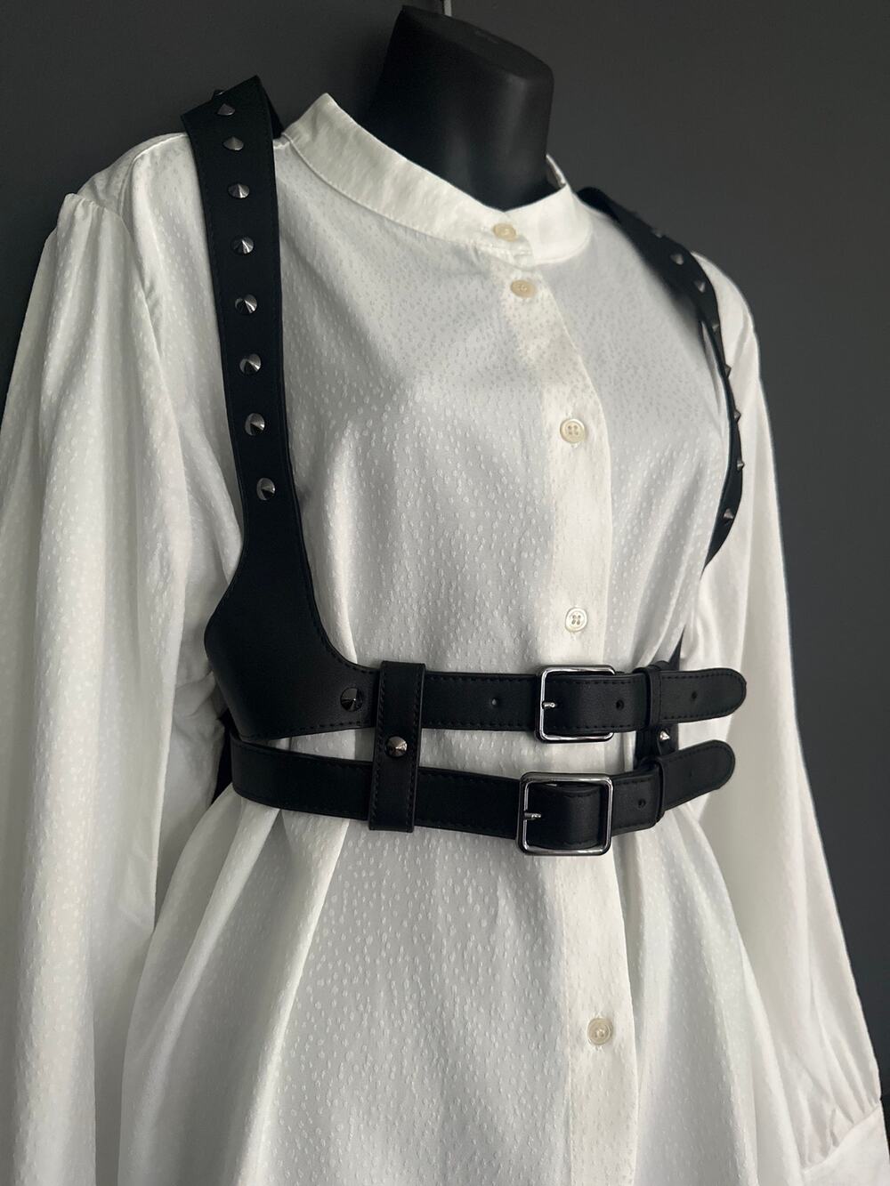 Killstar Ivy Black Studded Chest Harness NEW Size XS through Medium
